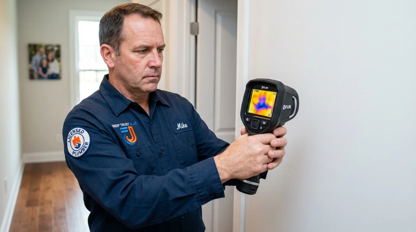 Thermal imaging leak detection by Johns Plumbing LLC in Somerset